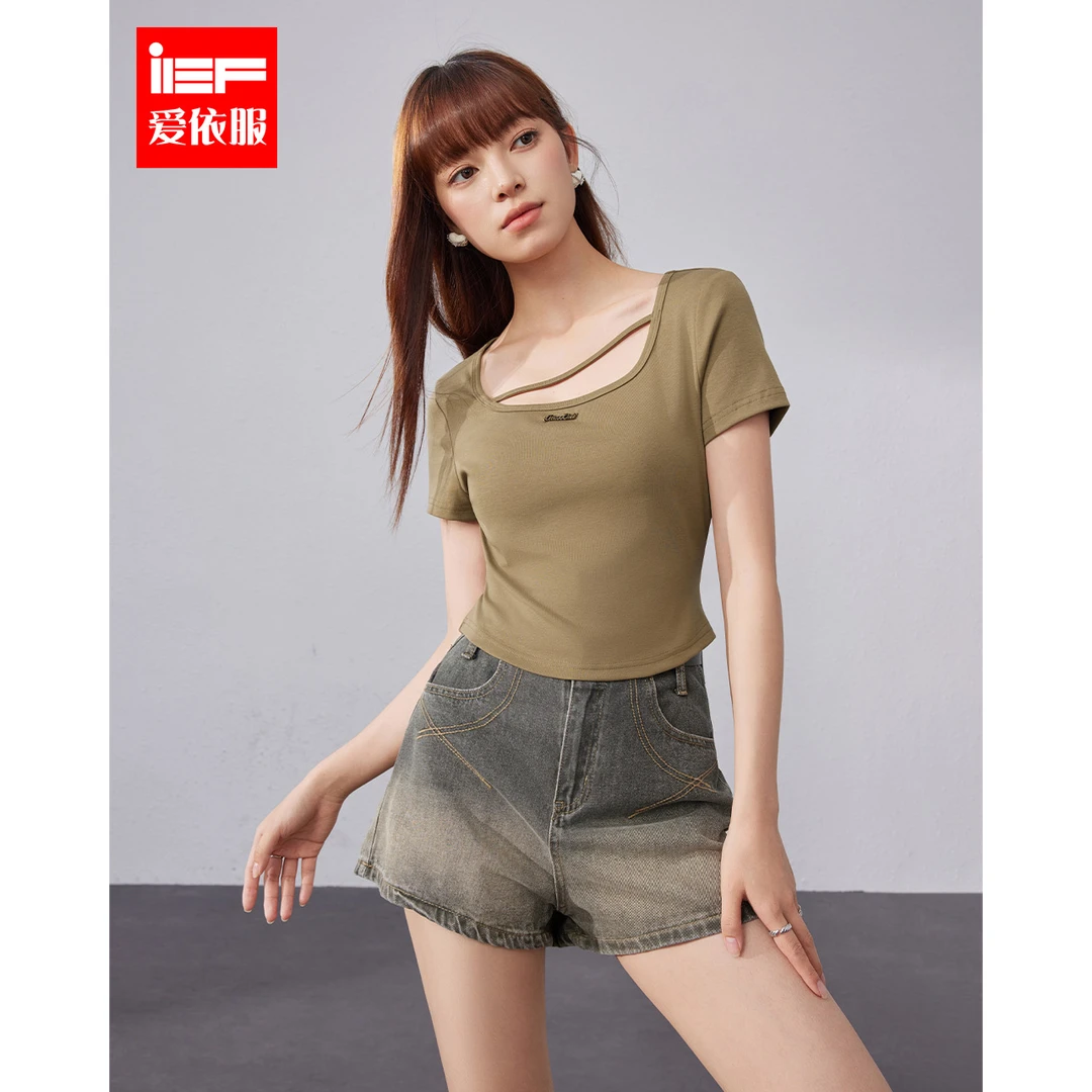 IEF/爱依服2024新款夏季棉T恤5524A-BK33268-