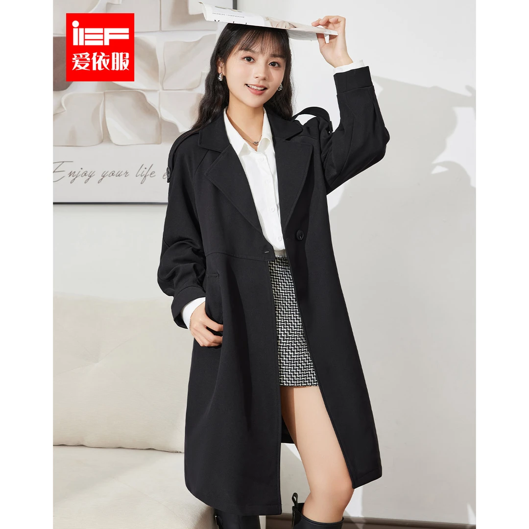 IEF/爱依服风衣2025春季新款【小个子】专属韩版洋气气质百搭外套
