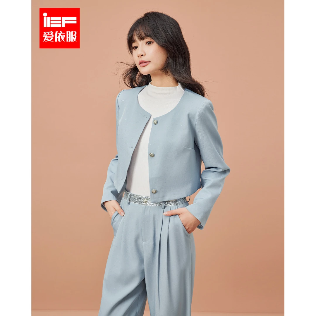 IEF/爱依服时尚套装2025秋季新款韩版通勤白领气质高级感上下套裤