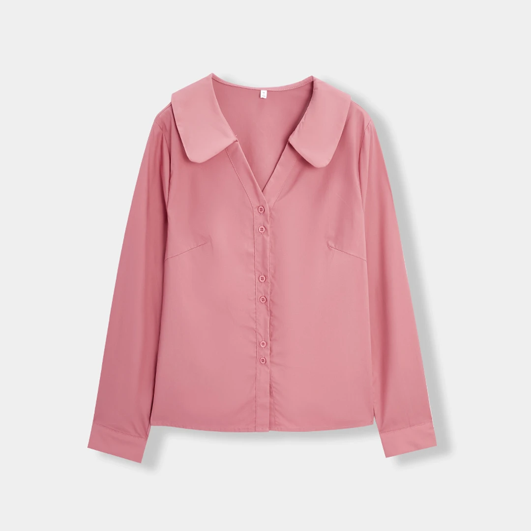 IEF/爱依服上衣2025秋季新款大码女装韩版简约休闲通勤风百搭衬衫
