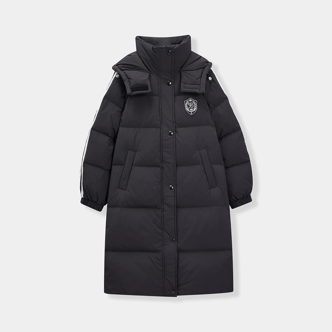 IEF/爱依服【小个子】2025冬季新款韩版简约通勤白鸭绒羽绒长外套