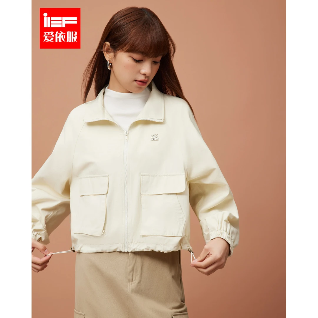 IEF/爱依服2025秋季新款韩版时尚休闲运动风宽松百搭短款外套