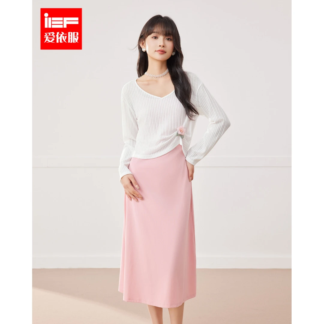 IEF/爱依服2024早秋新款针织里外套裙5620K-DW34286-