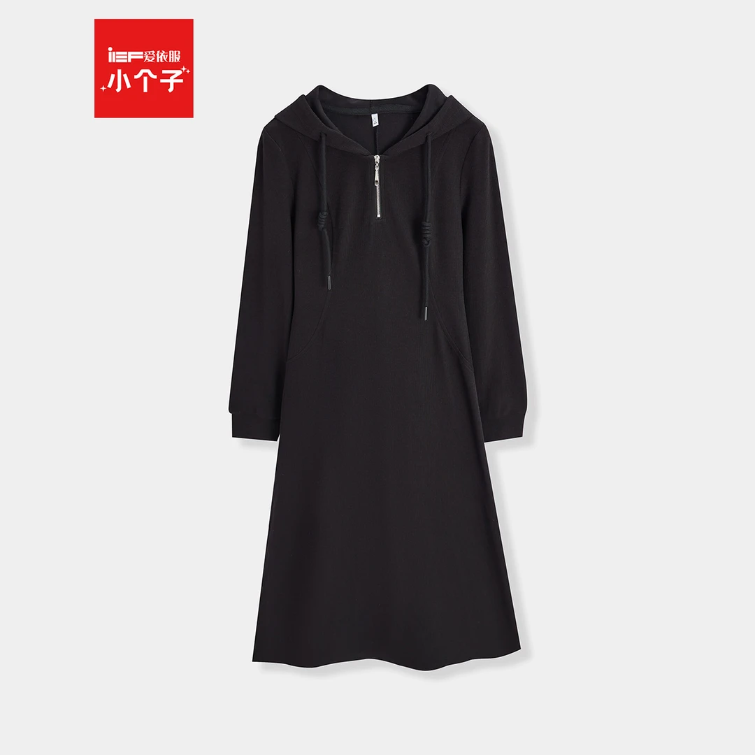 IEF/爱依服2025秋季新款时尚简约设计百搭【小个子】连衣长裙