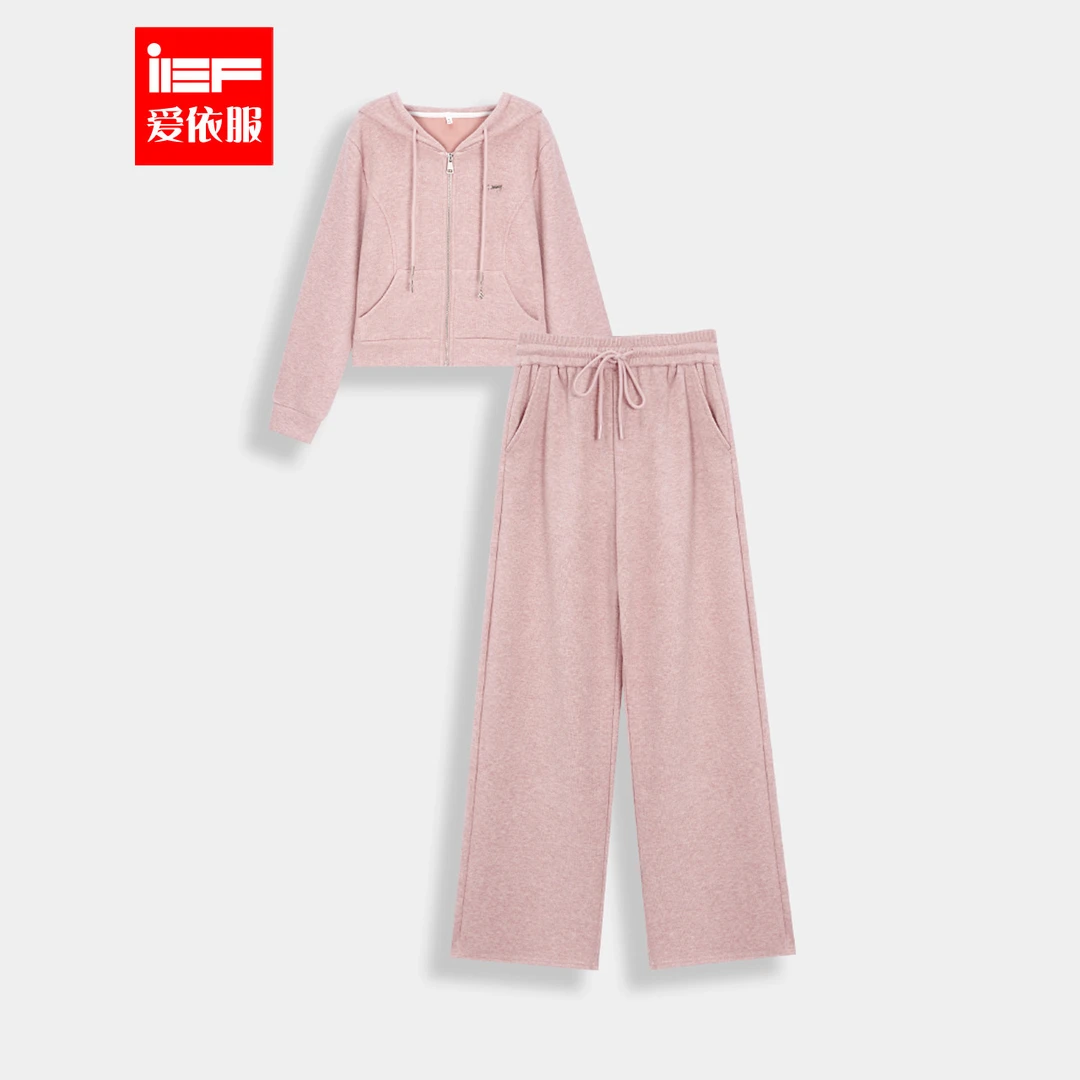 IEF/爱依服2025秋季新款时尚休闲百搭运动风大码显瘦上下套裤