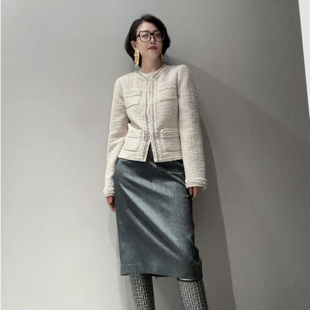 定制高级珠饰链小香风外套MC9730