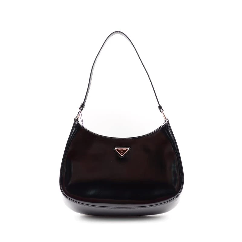 95新 Prada/普拉达 黑色手提腋下包/H_ZY0000412231