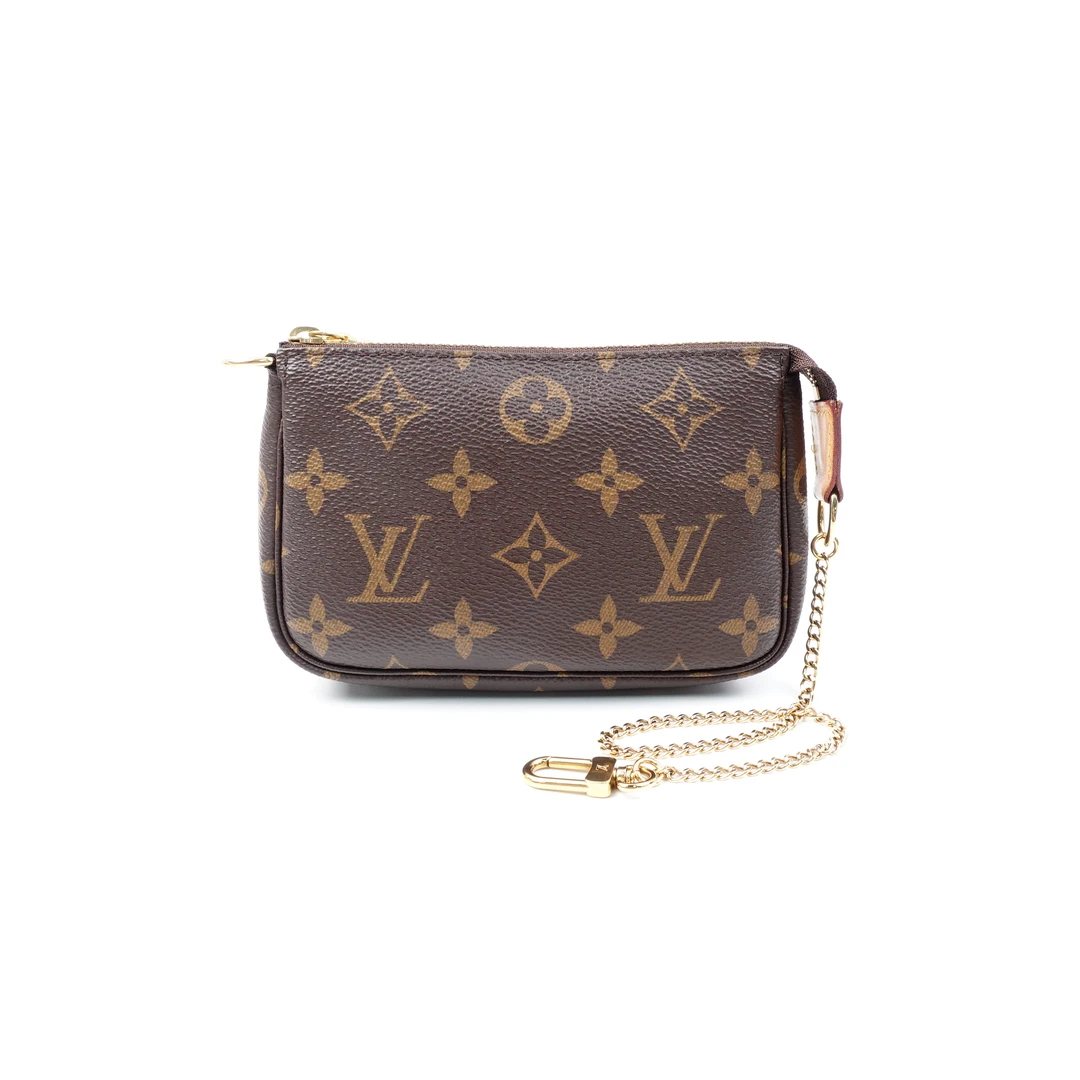 95新 LouisVuitton/路易威登 小麻将老花链条包LHJJMZL0004