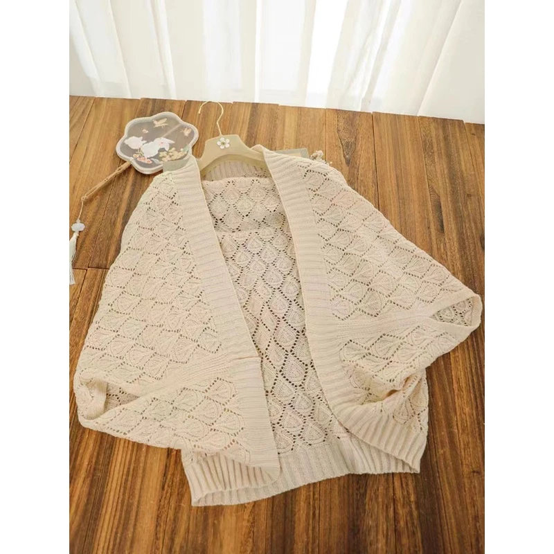 恬子梦  秋冬气质网红时尚贝壳杉披肩外搭针织