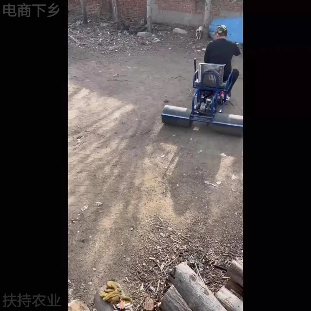 平地机汽油压地机小麦地大姜大葱草电动压实机舒适新款压土壤大棚