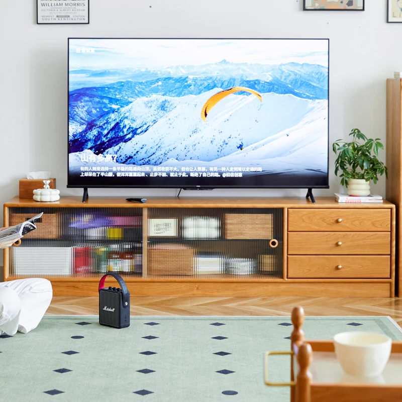 全实木电视柜落地组合柜多功能家用客厅卧室小户型视听影视收纳柜