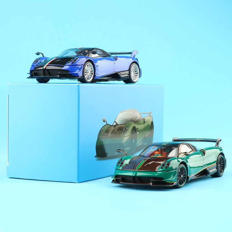 JKM1/32帕加尼Huayra花雅转向避震开门合金汽车模型摆件玩具车