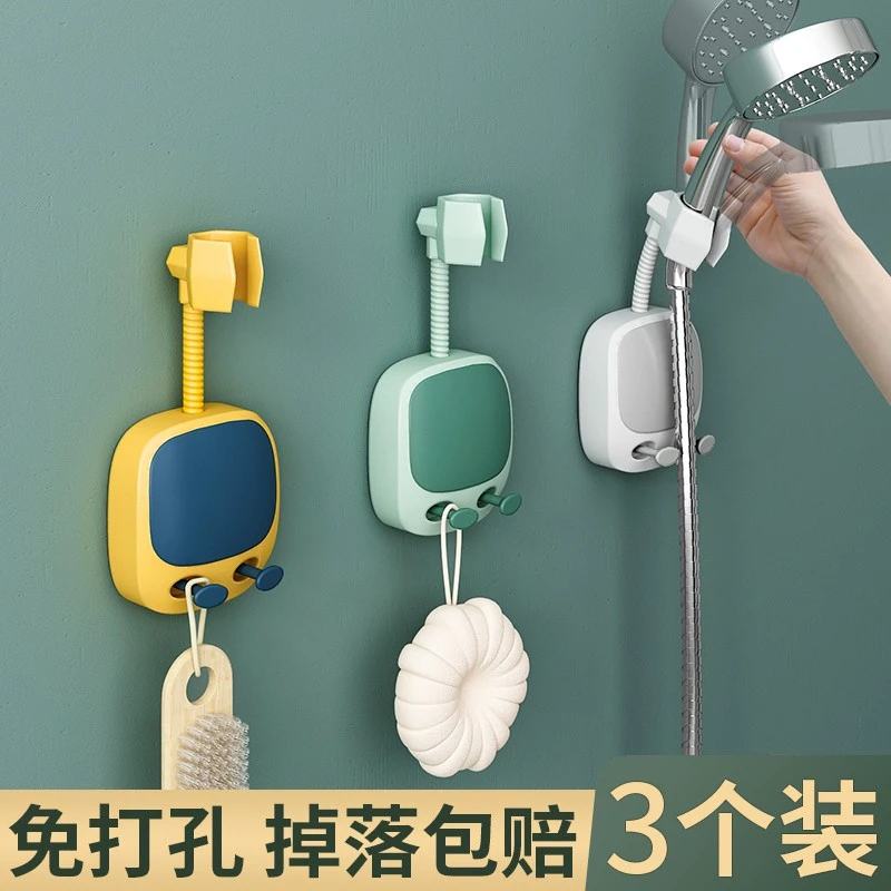 免打孔花洒支架万向可调节喷头挂座浴室淋浴淋雨神器通用固定底座