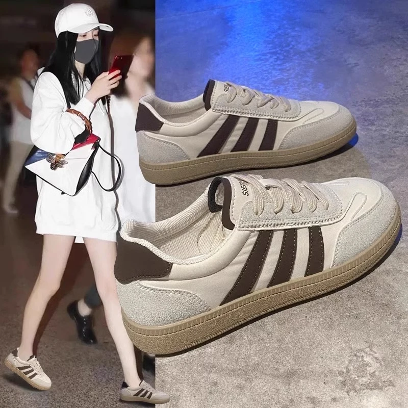 小白鞋女2024春季女鞋子新款爆款德训板鞋女阿甘休闲运动鞋