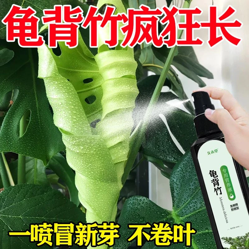 【急救】龟背竹专用营养液黄叶卷叶烂根花卉冒新芽免稀释新型肥