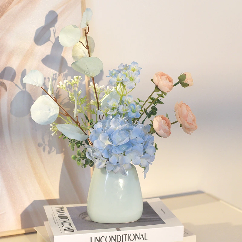《星辰》小清新新款蓝色假花仿真花客厅摆设餐桌装饰室内插花艺摆件