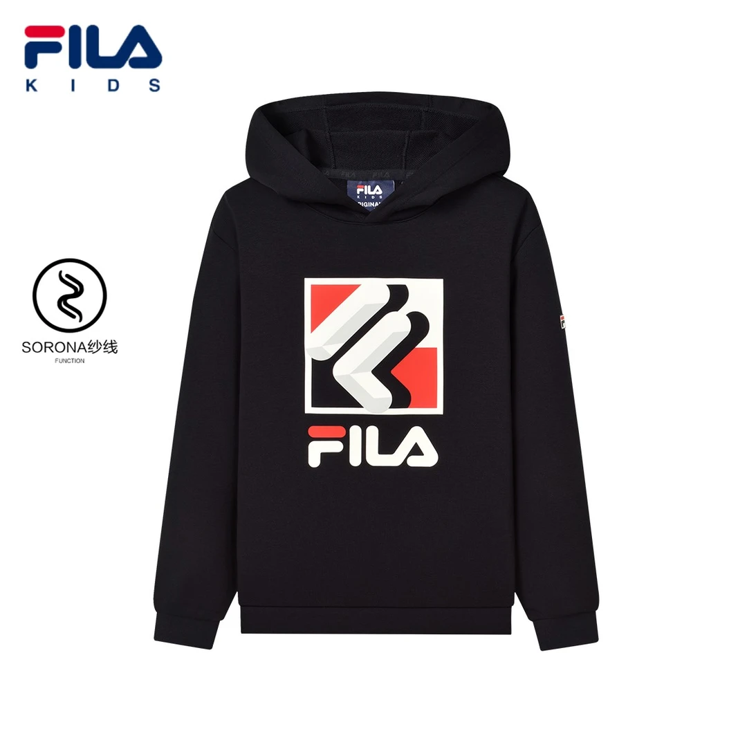 FILA斐乐儿童新款男大童经典时尚针织长袖卫衣K12B331205F
