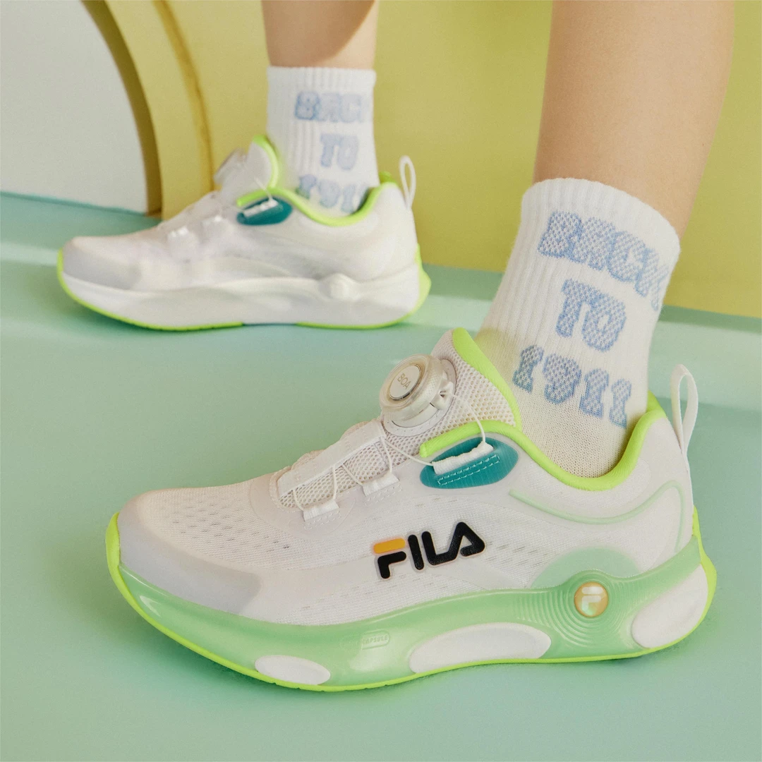 FILAKIDS【户外圣代鞋】夏男女童低帮尤莱特训练跑鞋