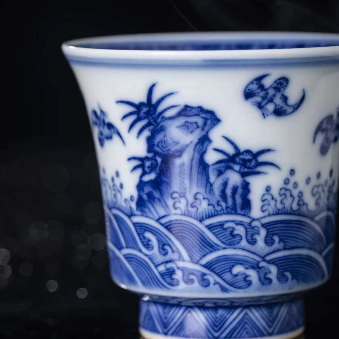 天御景窑福山寿海杯全手工
