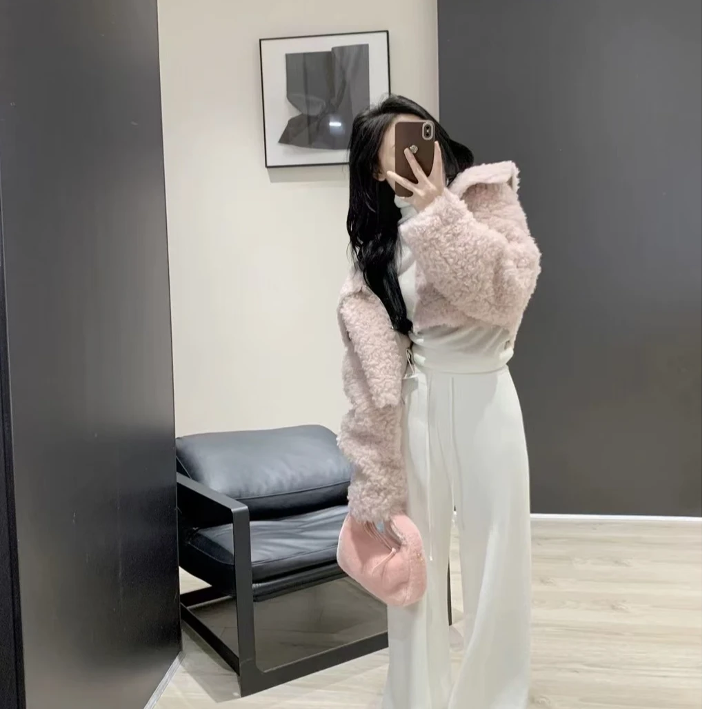 麦一家扣号韩系小香风显瘦连衣裙白色时尚外套百搭外套