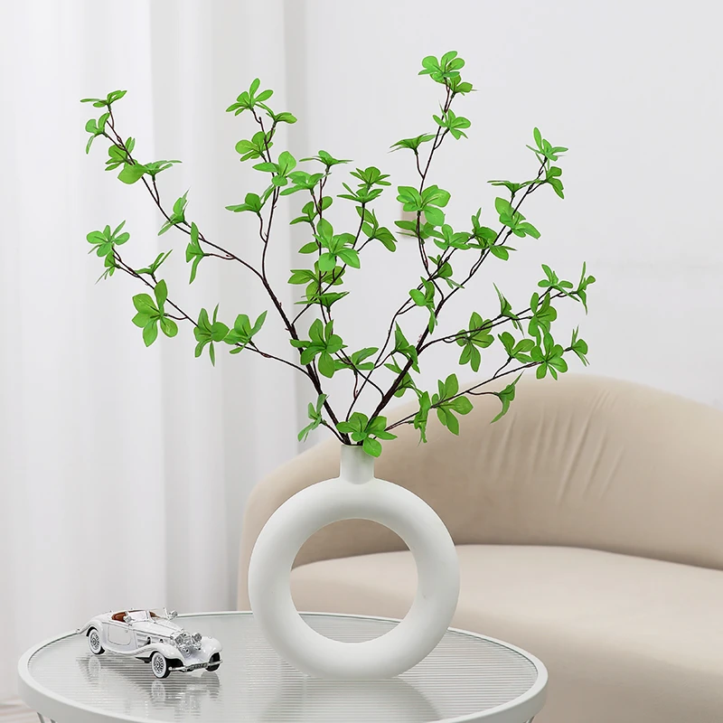 仿真绿植马醉木吊钟假植物客厅插花餐桌装饰品仿真花陶瓷花瓶摆件