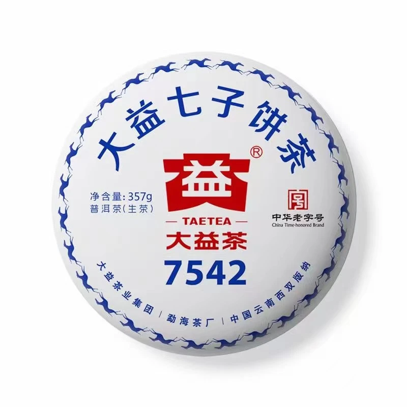 大益 1801 批次 7542 生茶 357g/饼