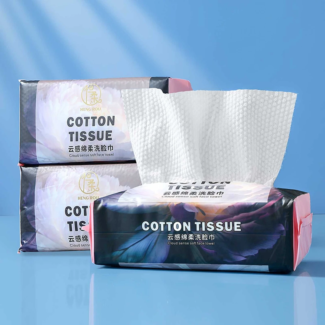 抽取式一次性洗脸巾干湿两用加大加厚纯棉棉柔巾