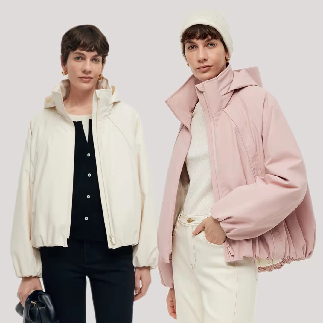 现货 歌莉娅 冬季新品  鹅绒轻薄羽绒派克服  1CDL8B480