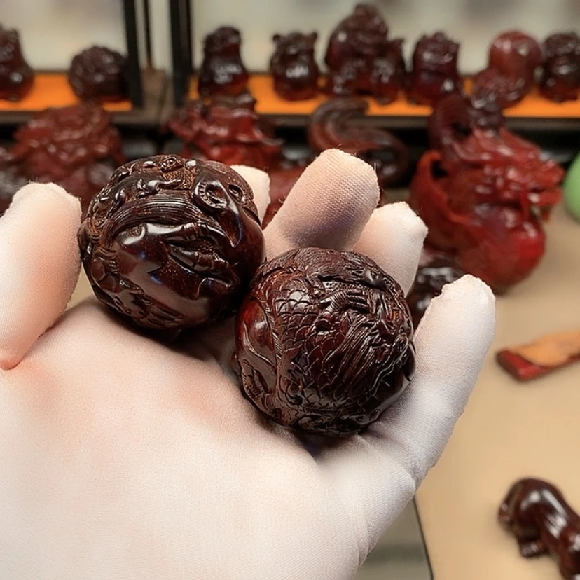 【闪购商品】檀香紫檀（小叶紫檀）4.2十二生肖手球