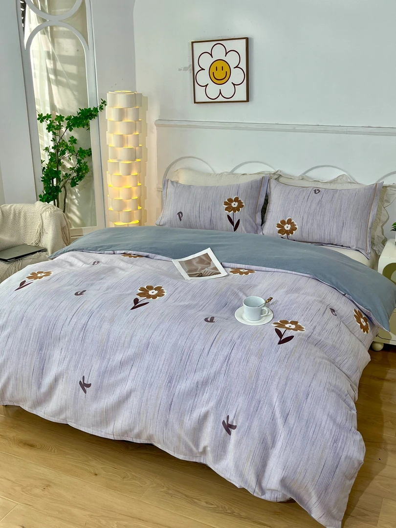 【秋意浓】四季款全棉四件套透气斜纹纯棉四件套柔软被套床单