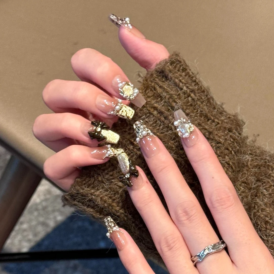 【可可小香】新美甲穿戴甲片2025新款高级感秋冬手工穿戴甲推荐甲片