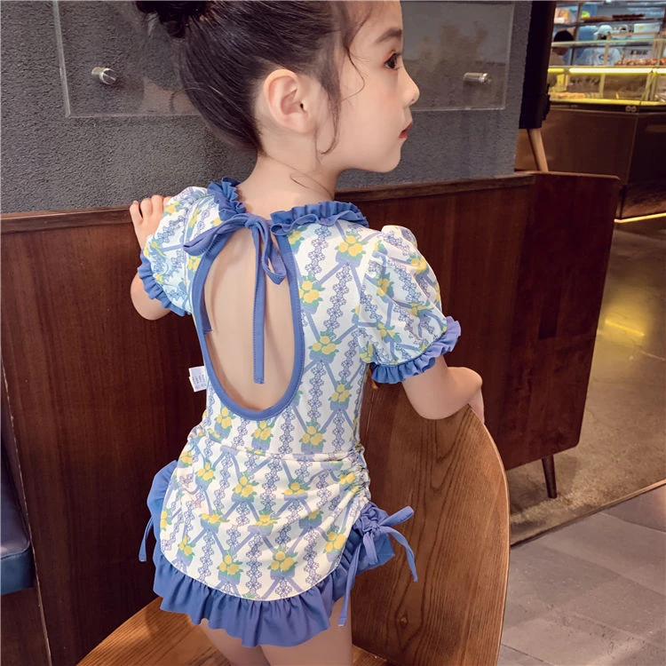 女童连体泳衣夏季薄款小女孩公主2024新款儿童泳装女宝宝可爱泳衣