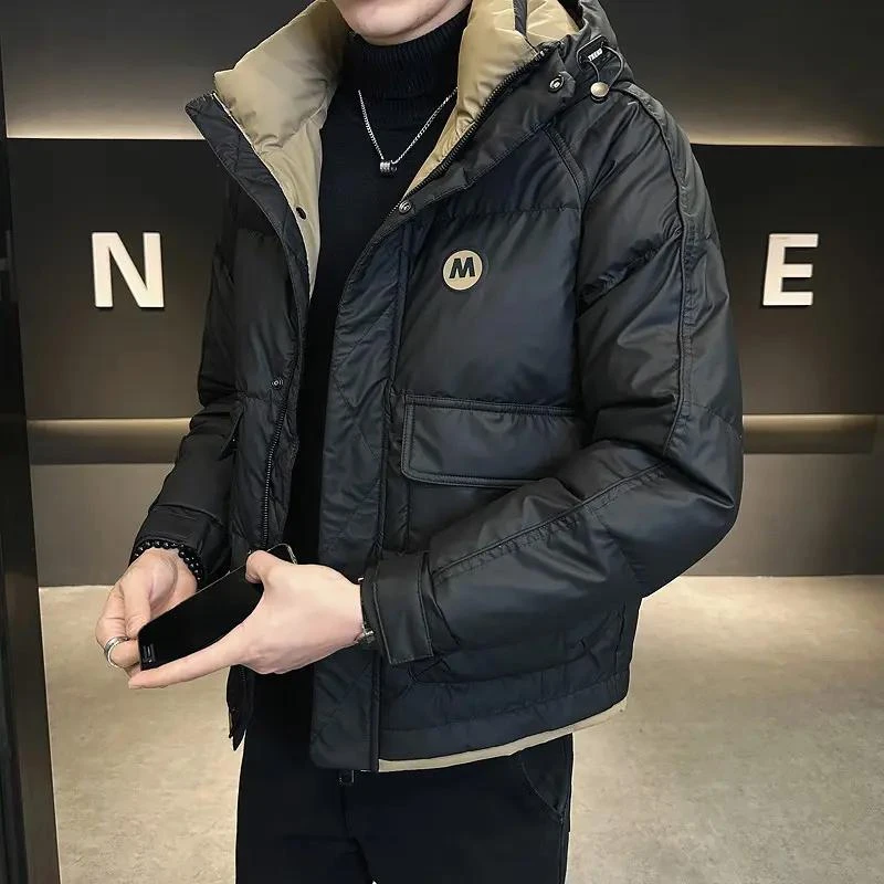 波司澄冬季新品羽绒服男士立领加厚保暖简约百搭时尚潮流休闲爆款