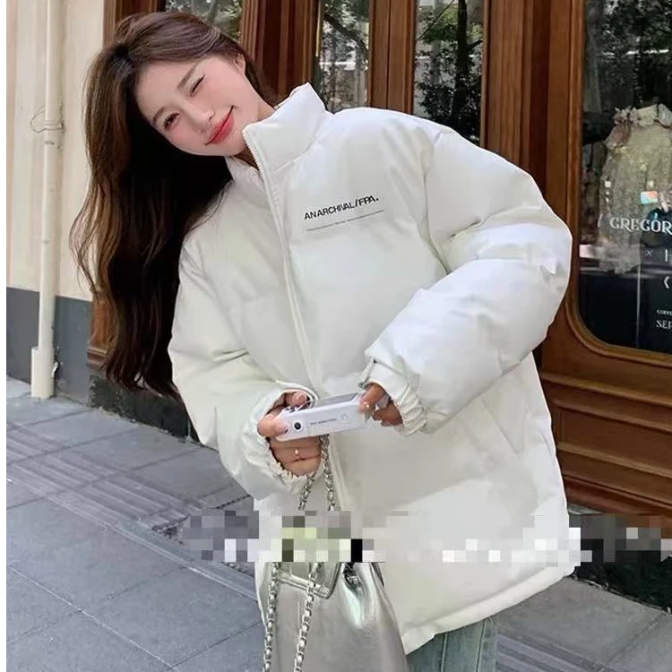 冬款清库存女2024新款冬季pu皮情侣男女短款面包服外套