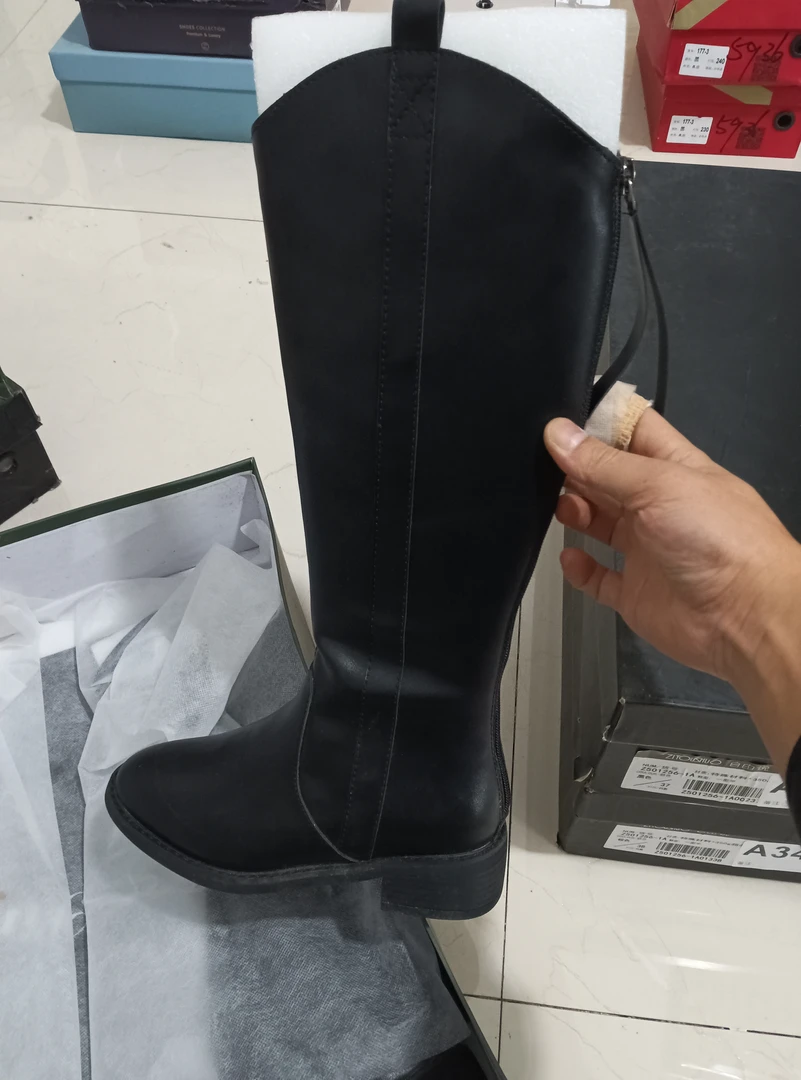 新款345时尚高端马丁长靴女