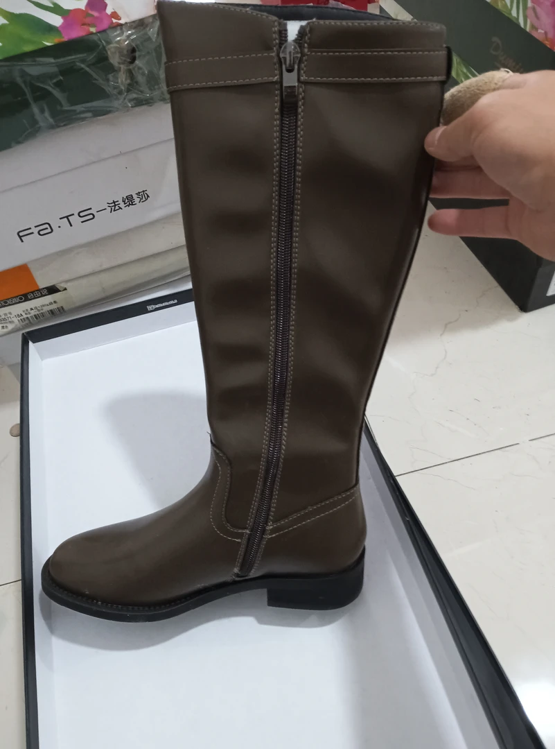 新款377时尚高端马丁长靴女