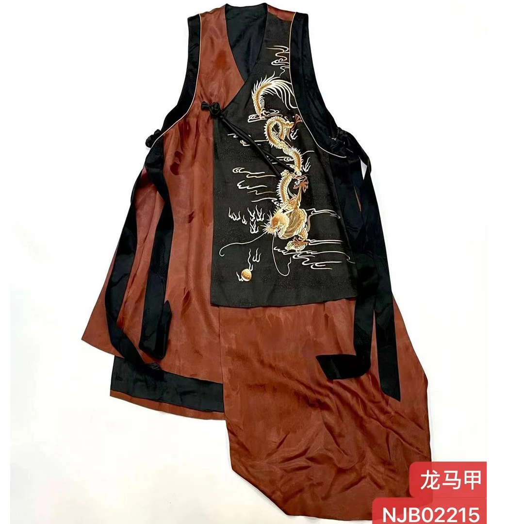 娜家龙马甲NJB（02215）复古中式绣花双层民族风中国风