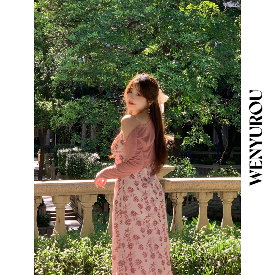 MXD麦989248 温与柔【枫林晚-连衣裙】碎花收腰显瘦温柔风连衣裙