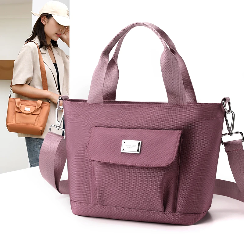 时尚女士韩版单肩包防水多功能上班轻便休闲包手提斜跨简约潮流