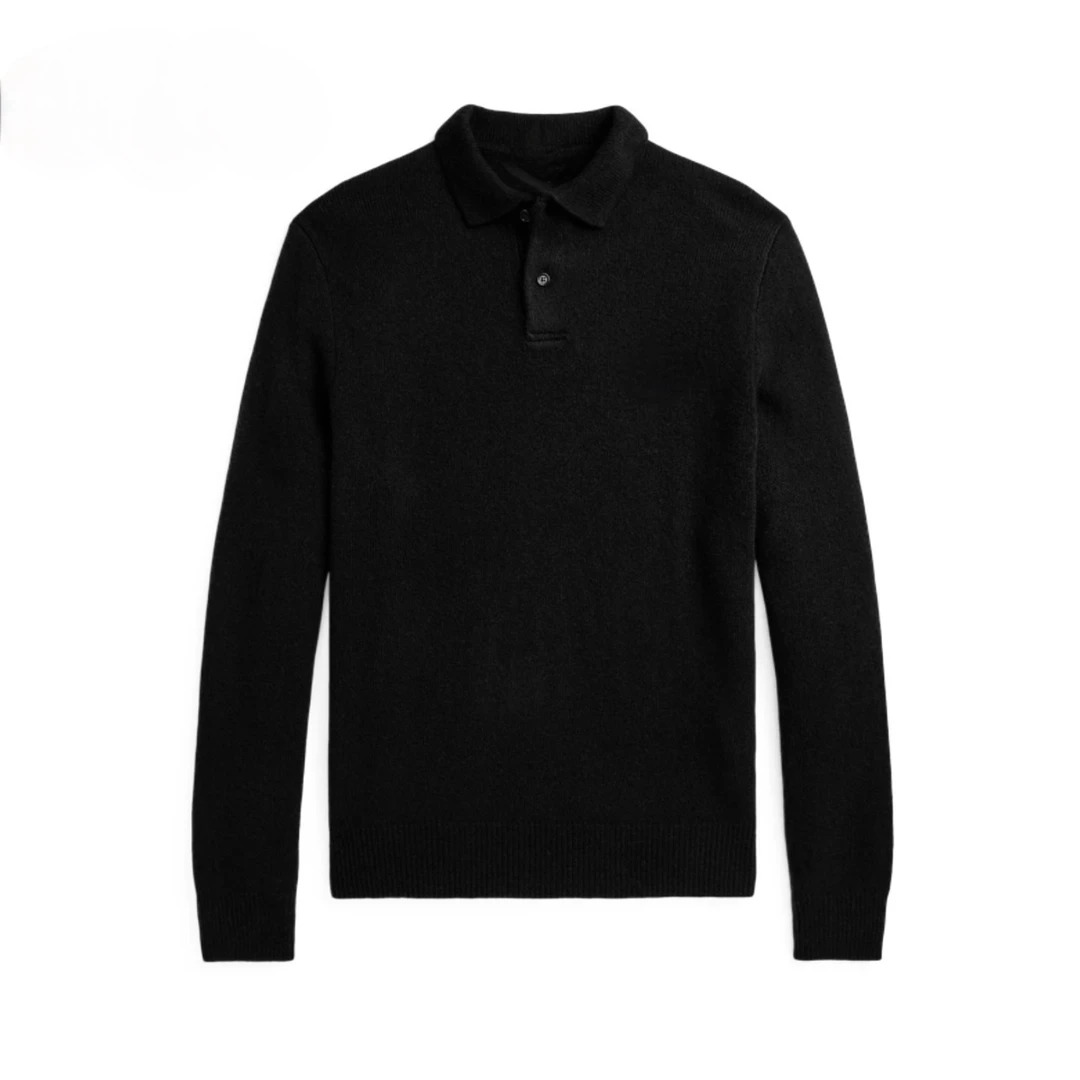 恩佑宁 冬季男女同款 防缩水核心纱线 针织POLO衫