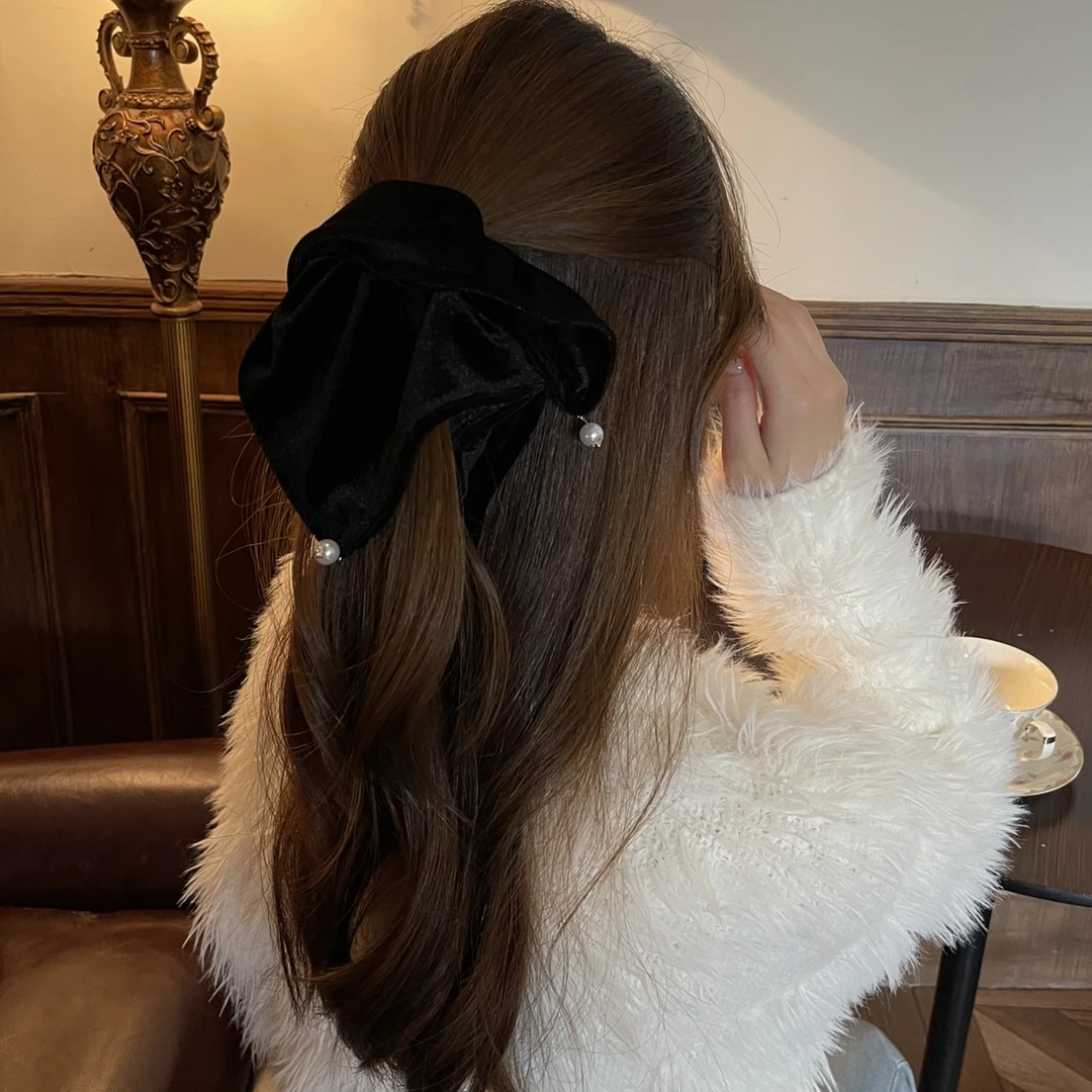 设计感方形复古丝绒发圈新品高端百搭大肠发圈低马尾皮筋发饰