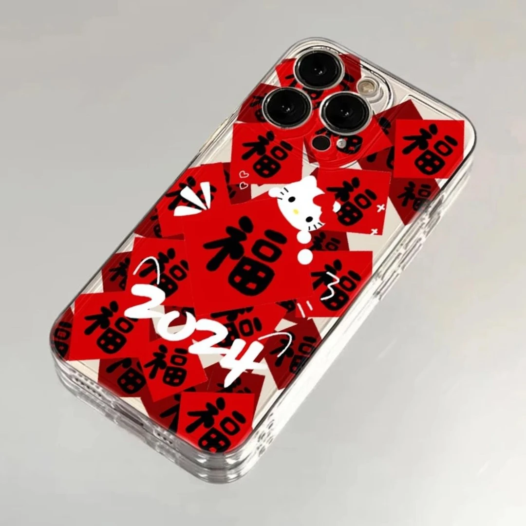 红福凯蒂猫苹果15/14/13promax手机壳12/11软壳xr/xs防摔7/8plus