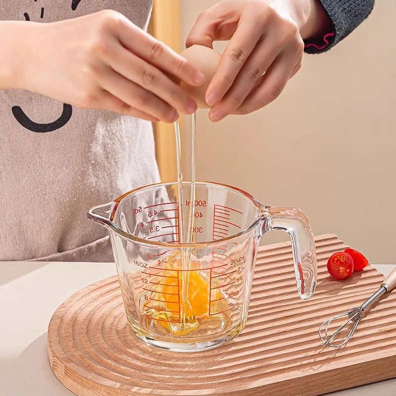 【粉丝专属】量杯打蛋杯家用刻度杯玻璃烘焙透明量面粉量杯