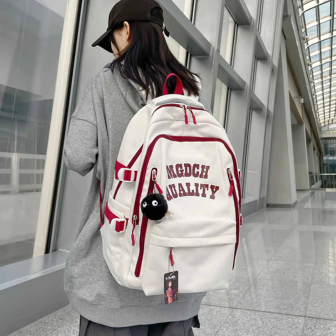 书包女高中大学生大容量初中生中学生双肩包2023新款背包女生ins