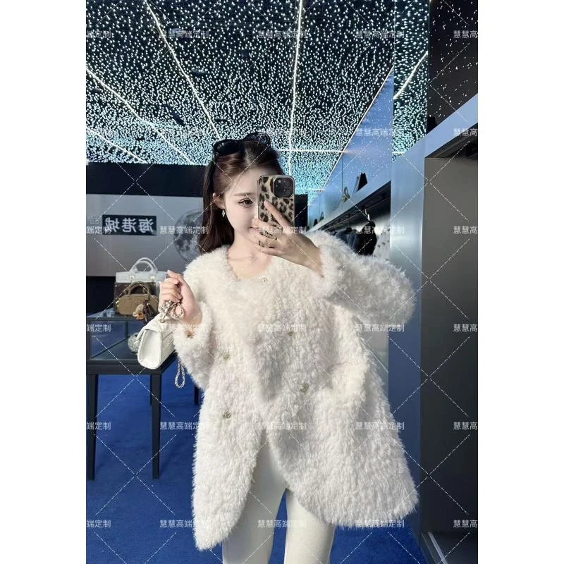 【慧慧】2024新款时尚百搭原创设计师新款轻奢外套8816