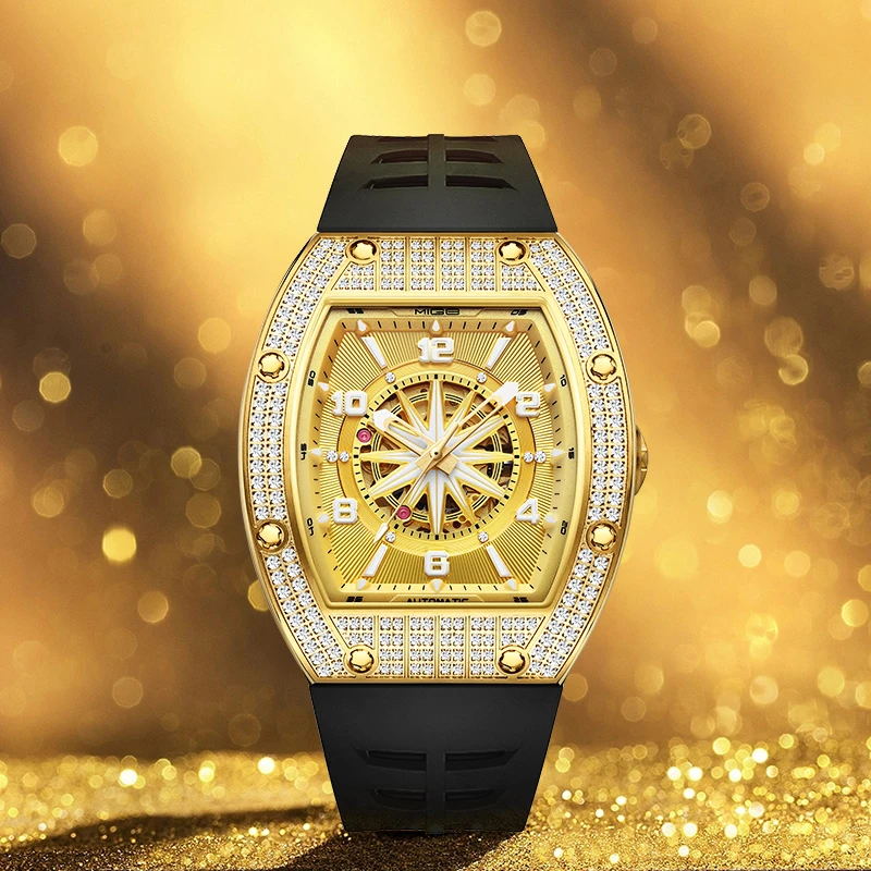 【亚洲限定66支】真金满钻顶奢限定太阳神奢豪自动机械腕表 MG558XL