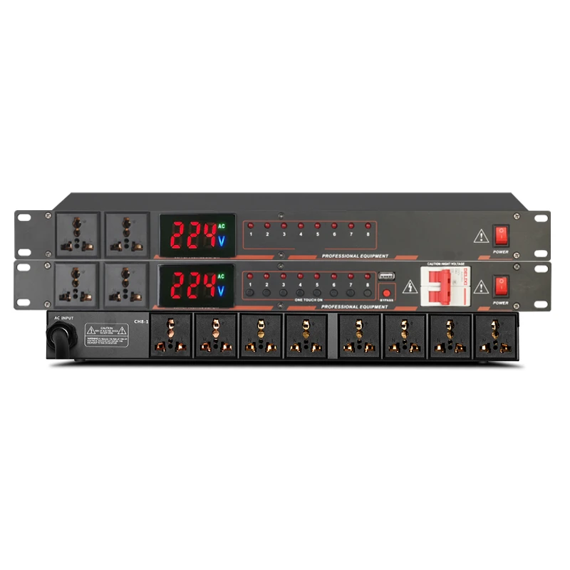 专业10路电源时序器多功能大功率控制管理器一体智能电会议显示