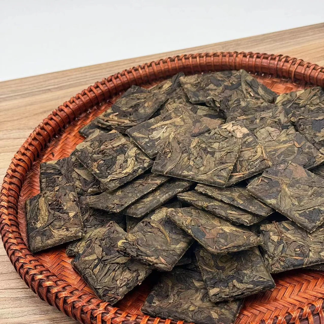 【高马小饼干】现称 2024年 高马荒野原料小饼干茶  安化黑茶