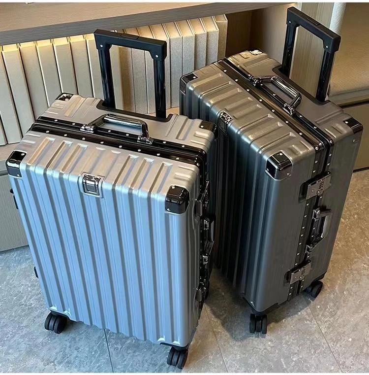 行李箱时尚拉杆箱女静音铝框旅行箱男学生潮流密码箱大容量登机箱