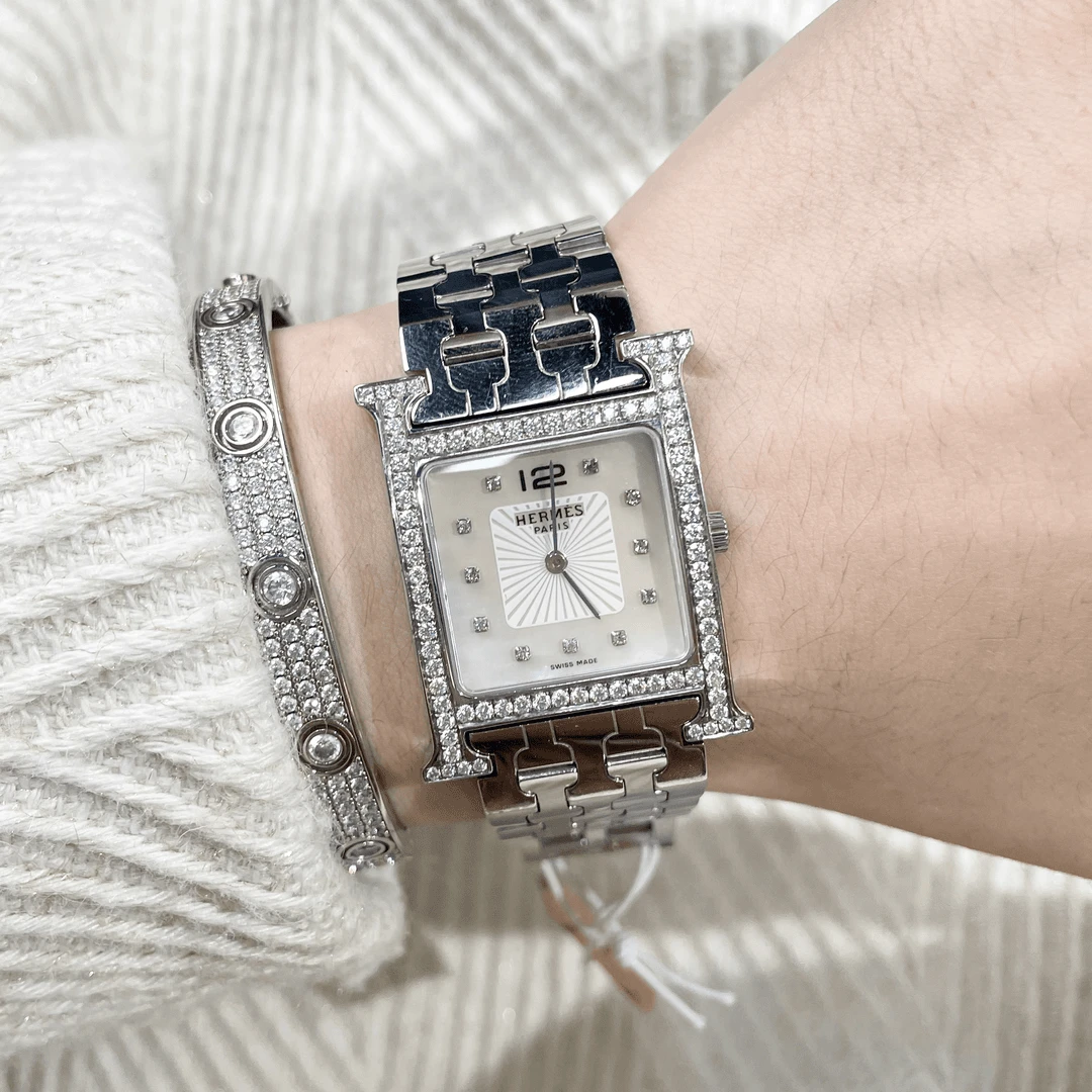 Vintage中古表/HHour石英表/后钻/HM029